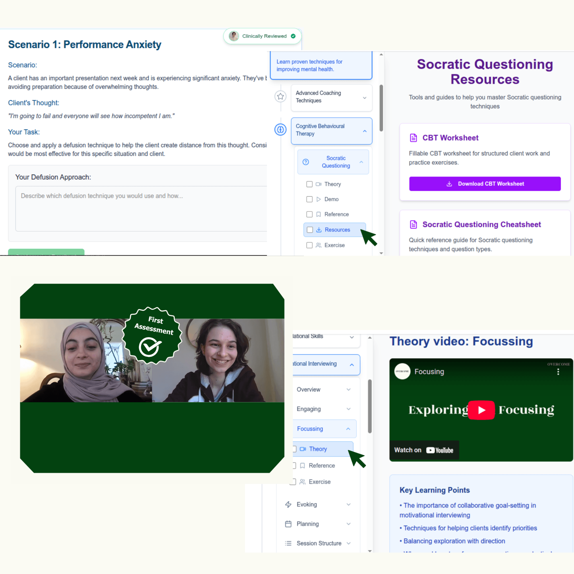 Diverse learning activities